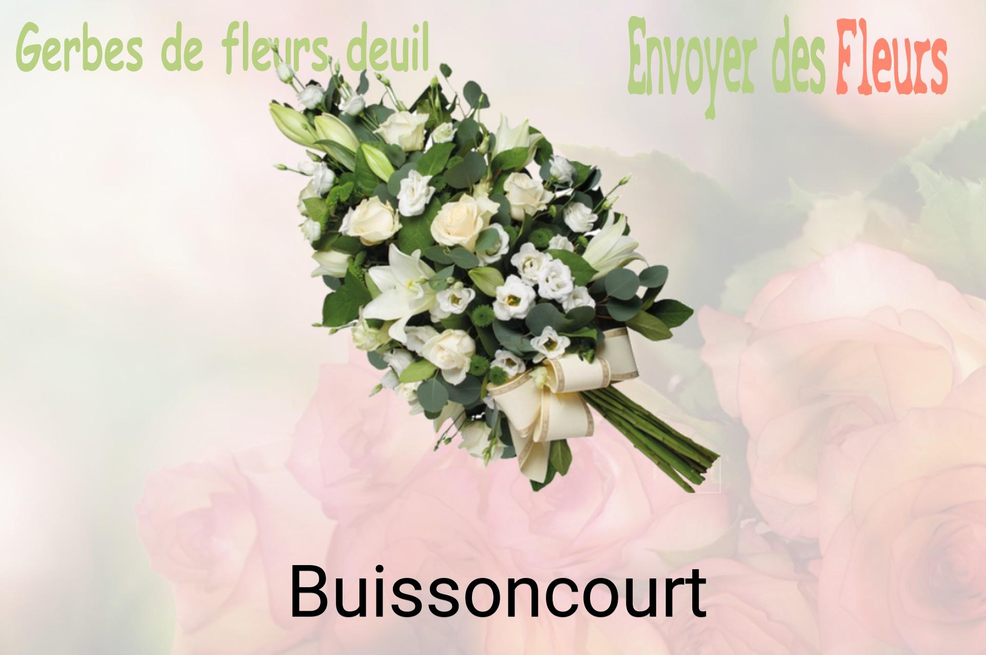 Gerbe de fleurs de deuil livrée à Buissoncourt